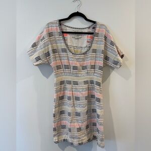 Ace & Jig Multicolor Striped Short Sleeve Dress